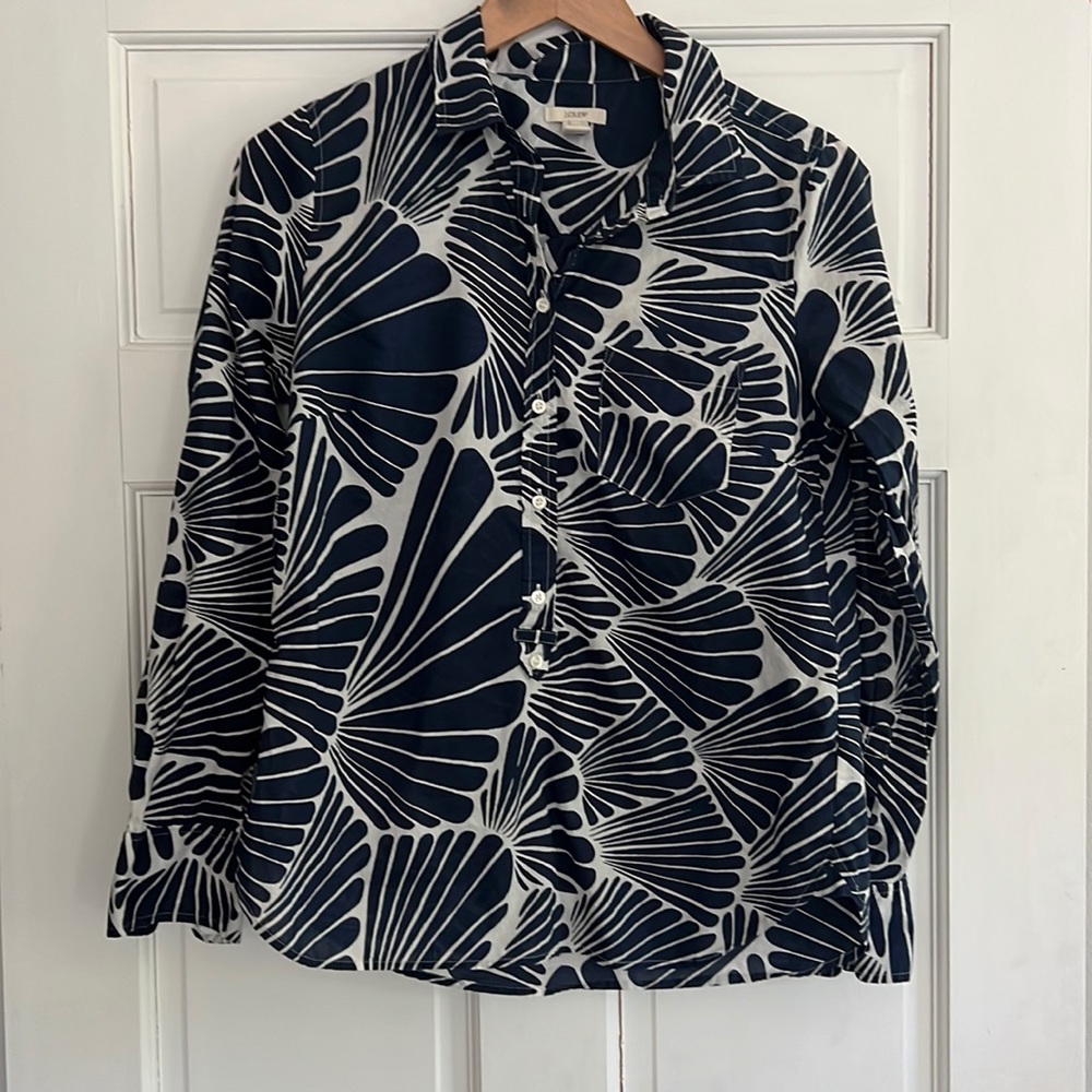 J. Crew popover blouse